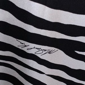 Beaded Michael Kors zebra dress MK LOGO signature